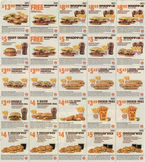 burger king coupons 2023|burger king specials 2 for $5.